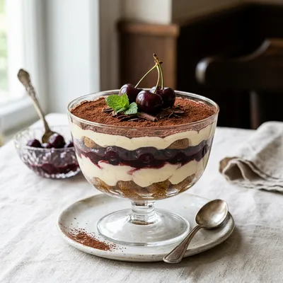 Cherry Tiramisu