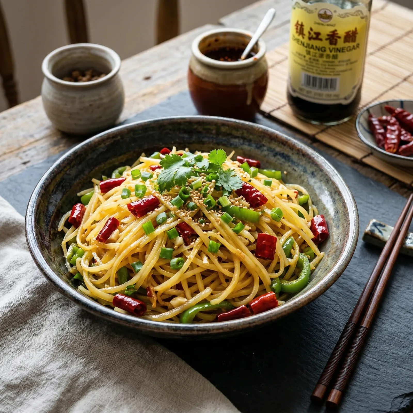 Chinese Stir-Fried Potatoes